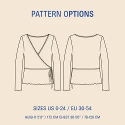 Wrap Blouse Paper Sewing Pattern