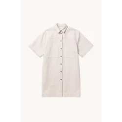 Speckled Off White Denim Fabric - Pr. 0,25 m.