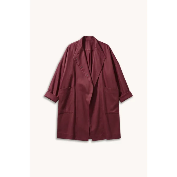 Linen Viscose Twill - Velvet Syrah pr. 0,25 m.