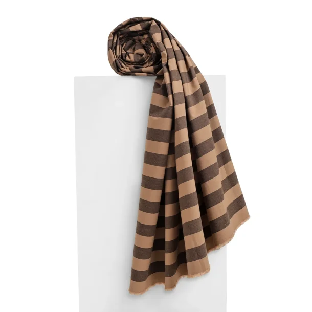Stripes Oat Chocolate Fabric - pr. 0,25 m.