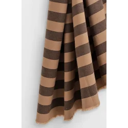 Stripes Oat Chocolate Fabric - pr. 0,25 m.