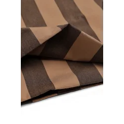 Stripes Oat Chocolate Fabric - pr. 0,25 m.