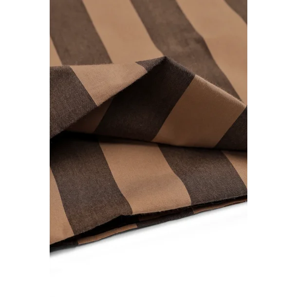 Stripes Oat Chocolate Fabric - pr. 0,25 m.