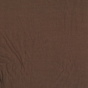 Bomulds voile stof i brun - pr. 0,25 meter