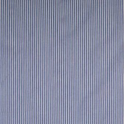 Bomuldsstof med smalle striber i bl og hvid - pr. 0,25 m