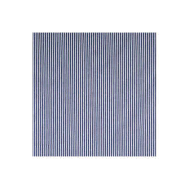 Bomuldsstof med smalle striber i bl og hvid - pr. 0,25 m