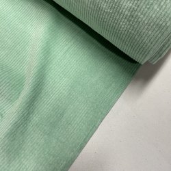 Bredriflet bomuldsfljl i lys grn - pr. 0,25 meter