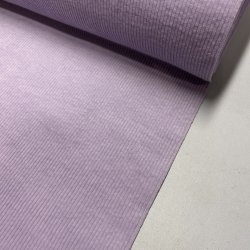 Bredriflet bomuldsfljl i lys lilla - pr. 0,25 meter