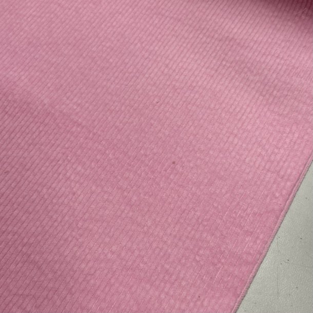 Bredriflet bomuldsfljl i lyserd - pr. 0,25 meter