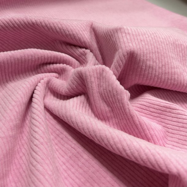 Bredriflet bomuldsfljl i lyserd - pr. 0,25 meter