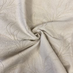 Canvas i bomuld med broderi i r�hvid pr 0,25 m