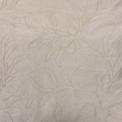 Canvas i bomuld med broderi i r�hvid pr 0,25 m