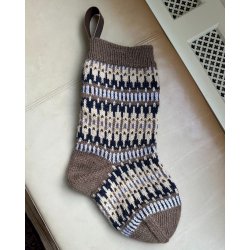 Lderstrop til Julesok Brun - PetiteKnit