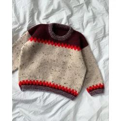 Cross Sweater Junior Tweed - Strikkekit fra PetiteKnit