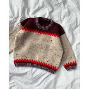 Cross Sweater Junior Tweed - Strikkekit fra PetiteKnit