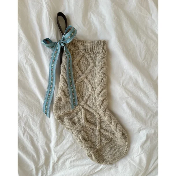 December Stocking  - PetiteKnit strikkeopskrift
