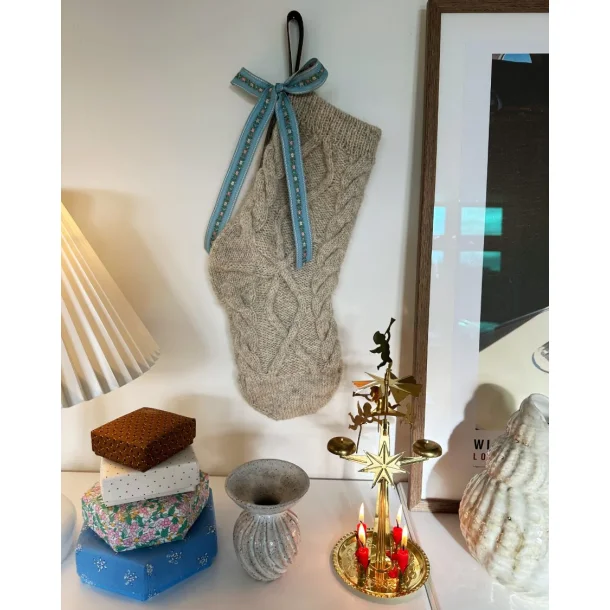 December Stocking  - PetiteKnit strikkeopskrift