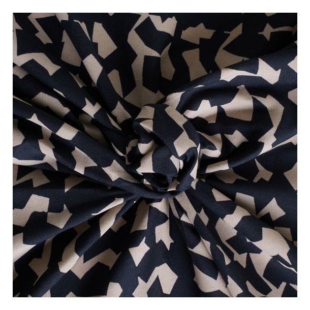 Ekko Viskose i deep charcoal pr. 0,25 m - Atelier Brunette