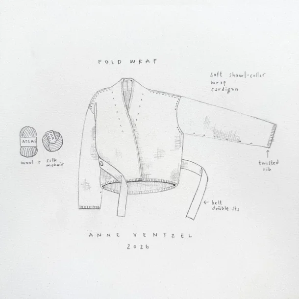 Fold Wrap - Strikkekit fra Anna Ventzel