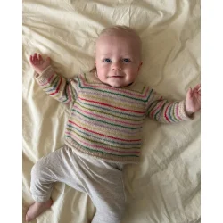 Frankie Sweater Baby - Strikkeopskrift fra PetiteKnit
