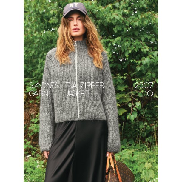 Tia Zipper Jacket 2507_10 - Strikkekit fra Sandnes