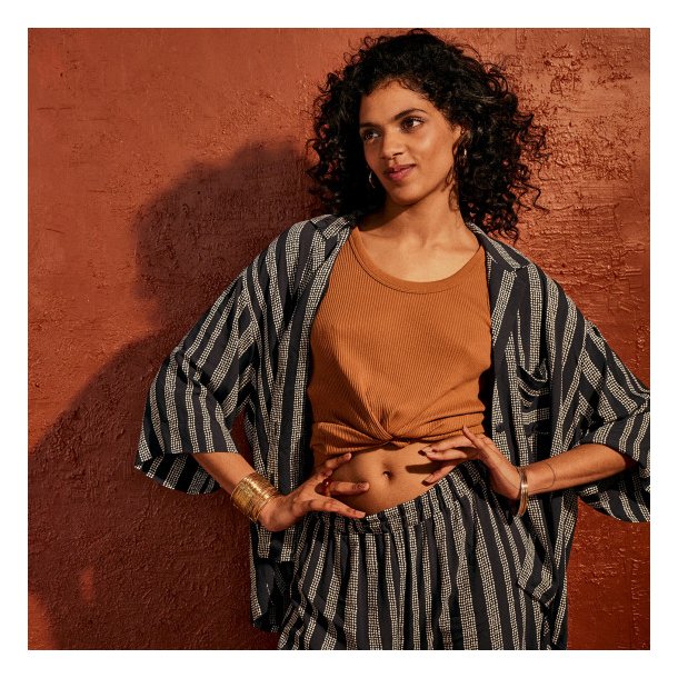 Gaia "Kelsey" Crepe Deep Charcoal pr. 0,25 m - Atelier Brunette