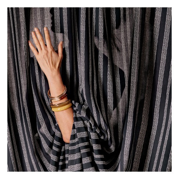 Gaia "Kelsey" Crepe Deep Charcoal pr. 0,25 m - Atelier Brunette