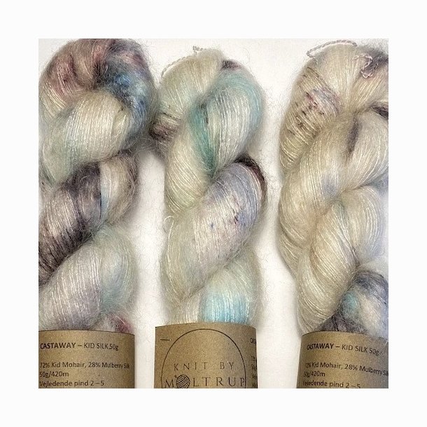 Knit by Moltrup Kid Silk hndfarvet