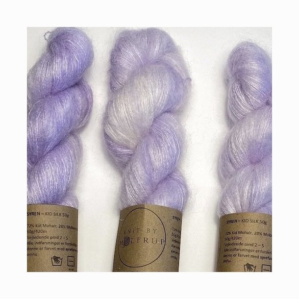 Knit by Moltrup Kid Silk hndfarvet