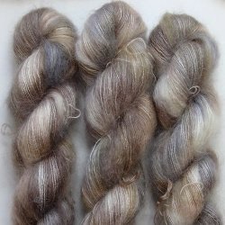 Knit by Moltrup Kid Silk hndfarvet