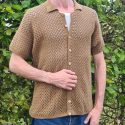 Herre Polo hklekit fra Karen Klarbk 