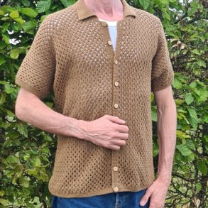 Herre Polo hklekit fra Karen Klarbk 