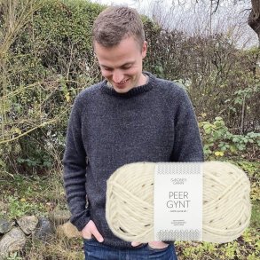 Hanstholm Sweater i Tweed - PetiteKnit strikkekit