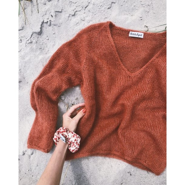 Kumulus Bluse i Tynn Silk Mohair - Strikkekit fra PetiteKnit