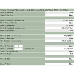 Snitmnster - Line2Line - A907 Hndledsvarmer, halsedisse, hue, bnd
