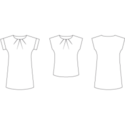 Snitmnster - Line2Line - B1226 Tunika med lg