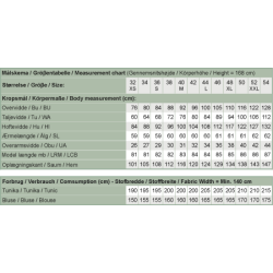 Snitmnster - Line2Line - B1226 Tunika med lg