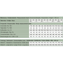 Snitmnster - Line2Line - B1238 Bluse med flsermer og krave