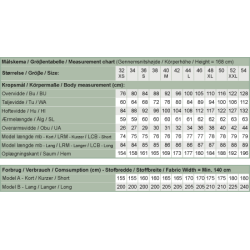 Snitmnster - Line2Line - B1239 Bluse med wienerlg i ryggen