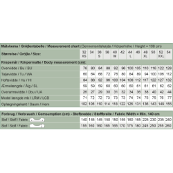Snitmnster - Line2Line - B1227 Skjorte med stolpelukning