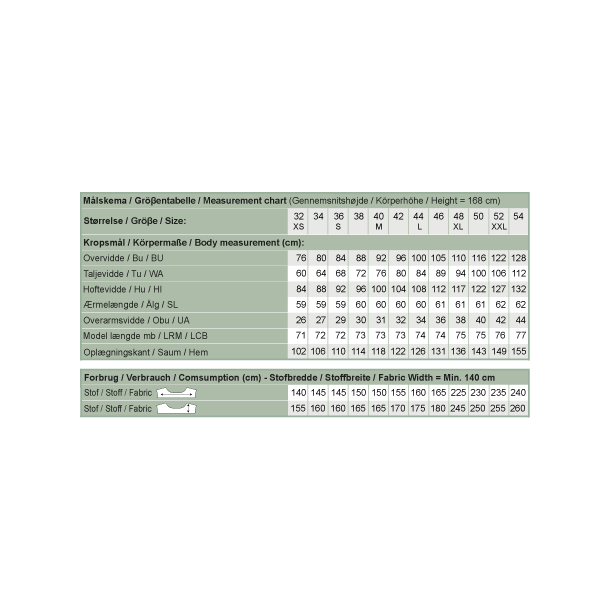 Snitmnster - Line2Line - B1227 Skjorte med stolpelukning