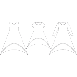 Snitmnster - Line2Line - B1228 Bluse med spidser