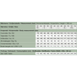 Snitmnster - Line2Line - B1232 Bluse med dobbelt forstykke