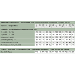 Snitmnster - Line2Line - B1234 Bluse med sl om effekt