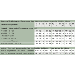 Snitmnster - Line2Line - B1237 Bindebluse med tulipanrmer