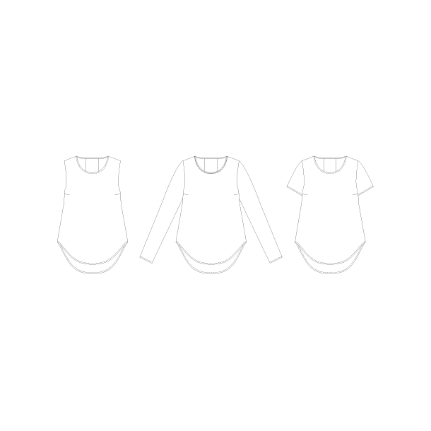 Snitmnster - Line2Line B1241 Bluse med wienerlg i ryggen