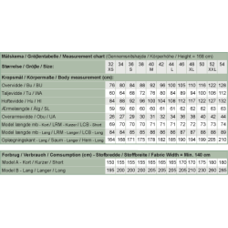 Snitmnster - Line2Line B1241 Bluse med wienerlg i ryggen