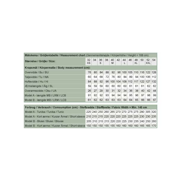 Snitmnster - Line2Line - B1248 Tunika med grafiske ballonrmer