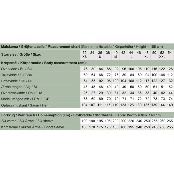Snitmnster - Line2Line - B1257 Dobbelt bluse med slidser