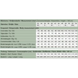 Snitmnster - Line2Line - B1261 Skjorte med revers og manchetter